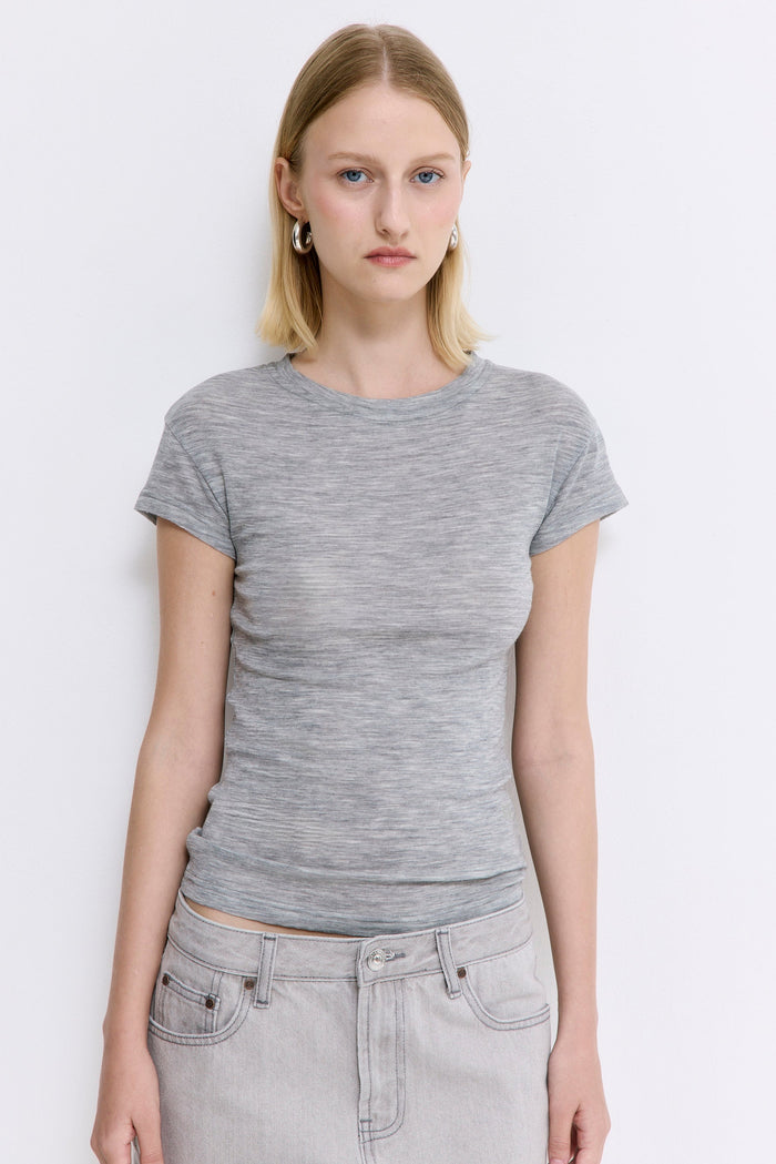 Fitted Wool Cup Tee