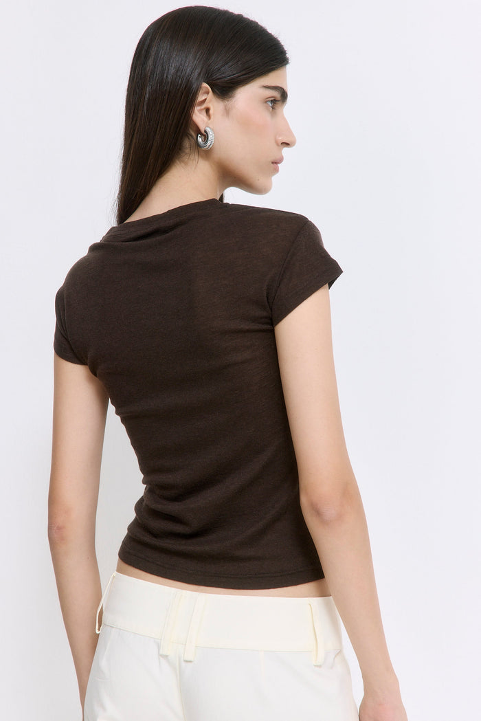 Fitted Wool Cup Tee