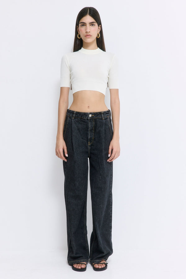 No.12| High Rise Super Wide Denim