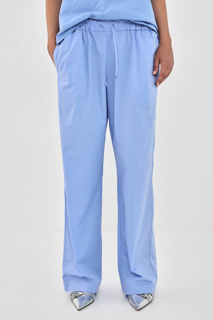 Poplin Wide Leg Pants