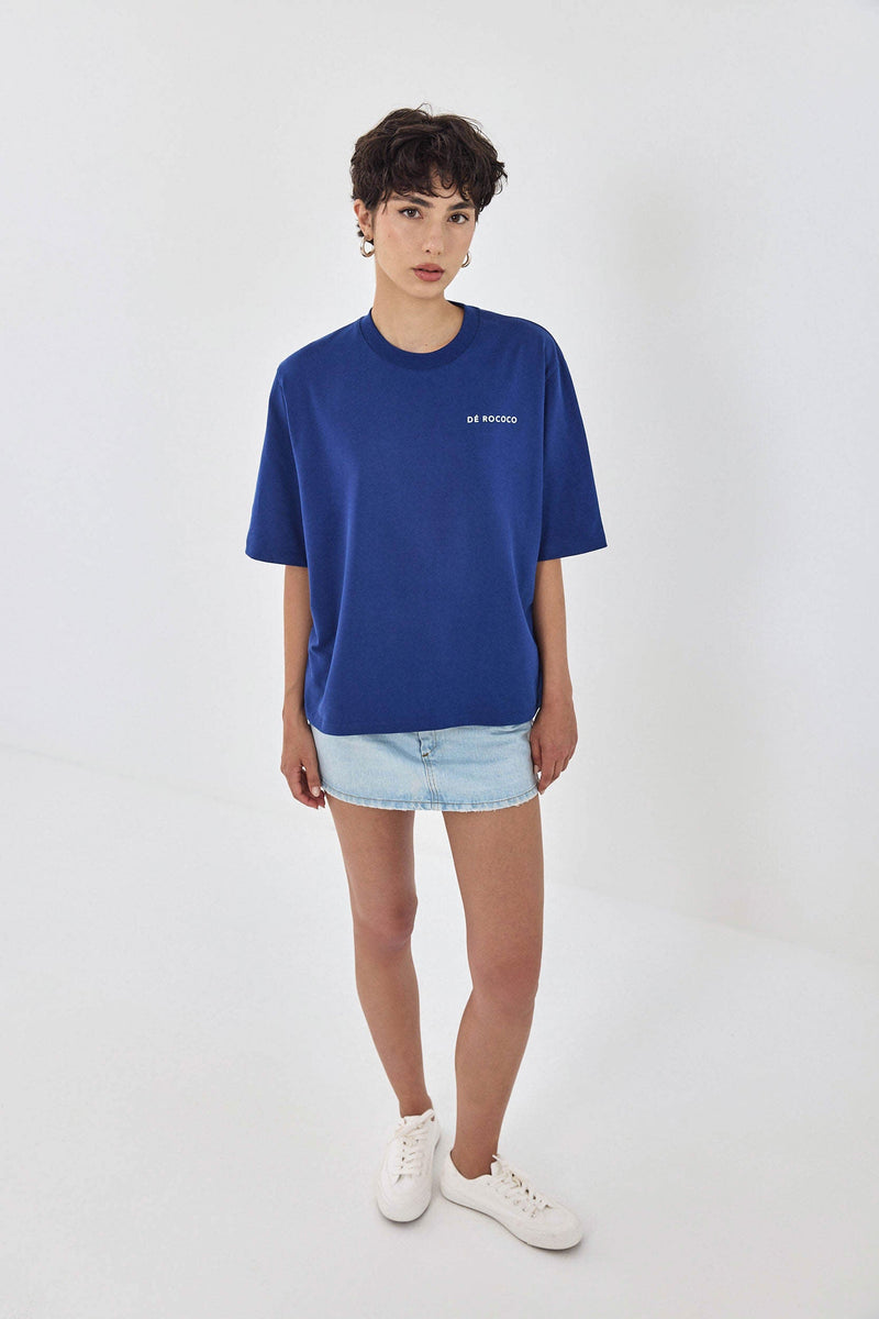 Oversized Flock T Shirt