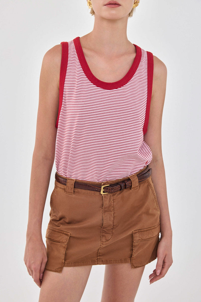 Striped Cotton Tank Top