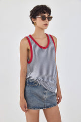 Striped Cotton Tank Top