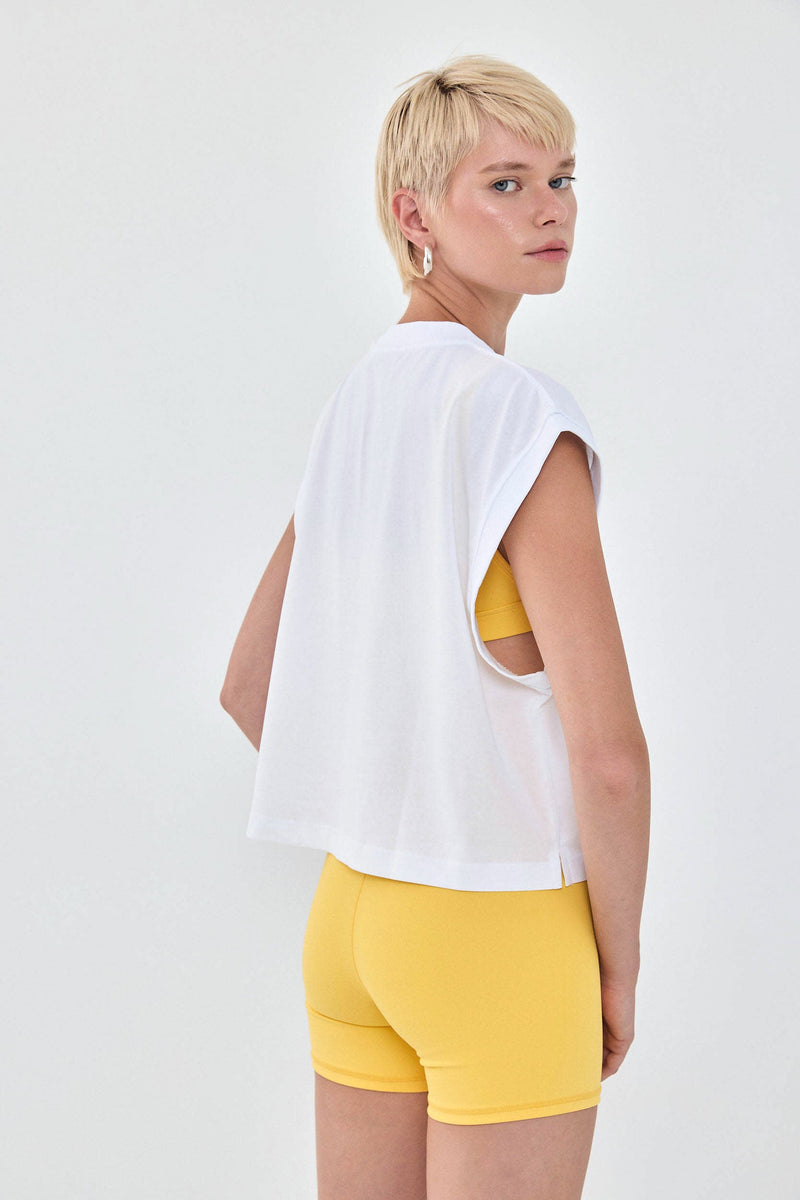 Sleeveless Ribbed Cropped Top