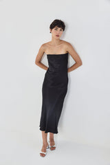 Satin Strapless Dress