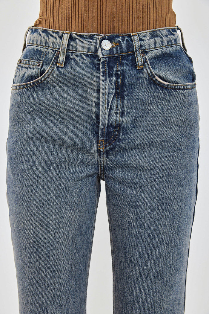 No.6| High Waisted Straight Full Length Denim