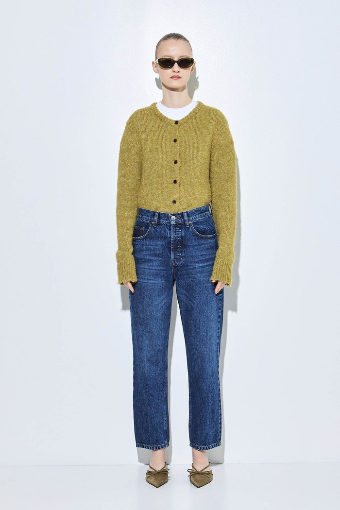 No.5| High Waist Straight Cropped Denim