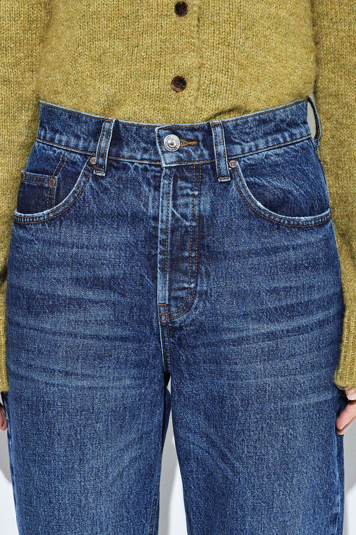 No.5| High Waist Straight Cropped Denim