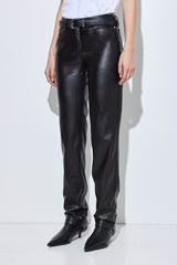 Vegan Leather Slim Pants