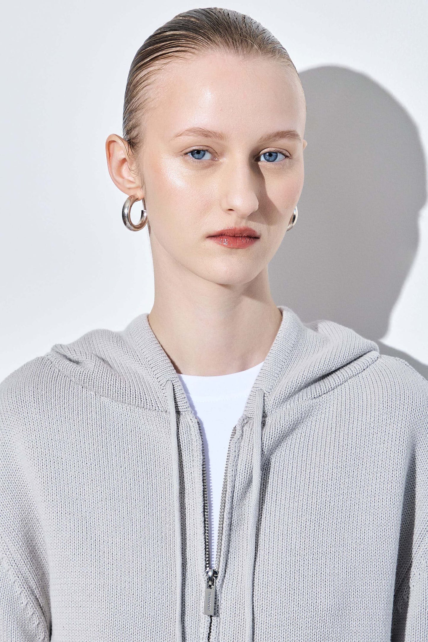 Double Zipper Cotton Hoodie