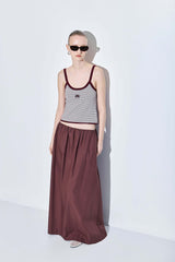 Poplin Volume Maxi Skirt