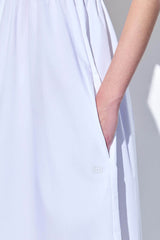 Cup Detail Poplin Maxi Dress