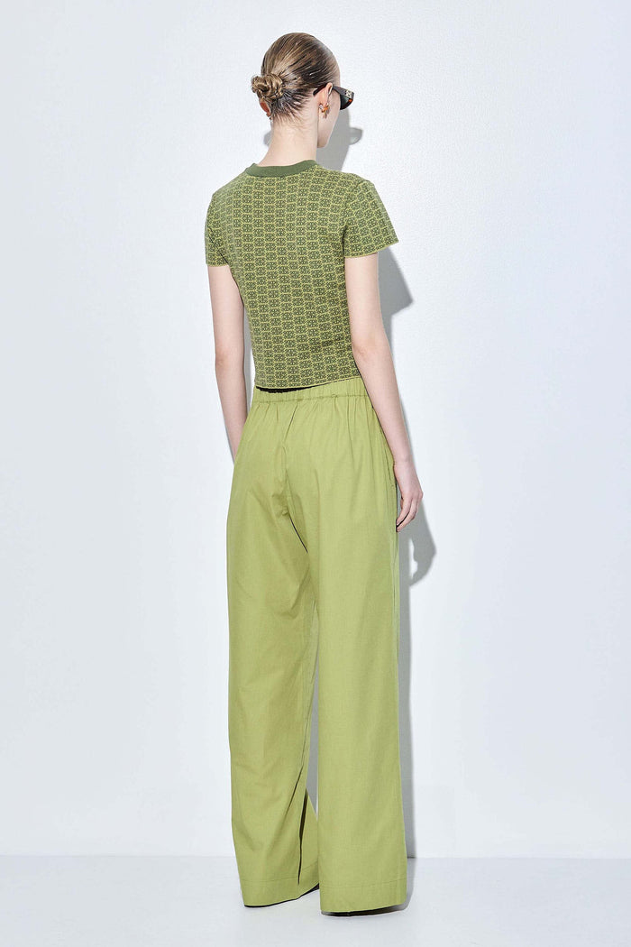 Poplin Wide Leg Pants