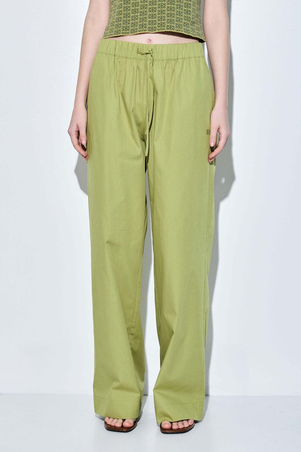 Poplin Wide Leg Pants