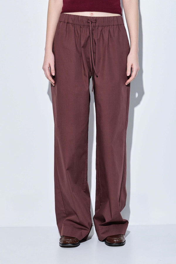 Poplin Wide Leg Pants