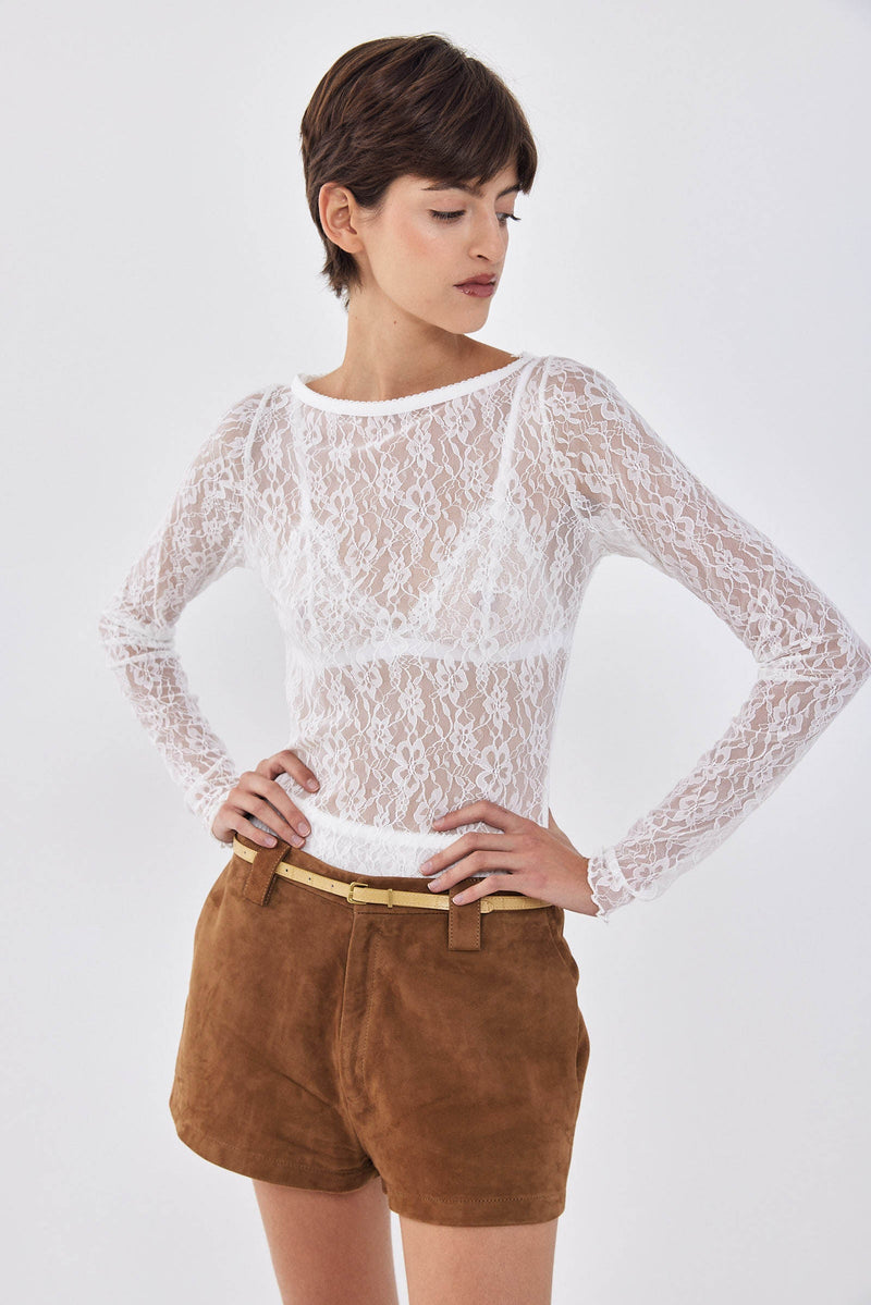 Lace Long Sleeved Top