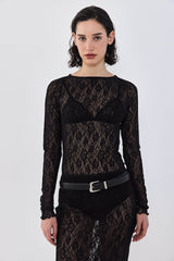 Lace Long Sleeved Top