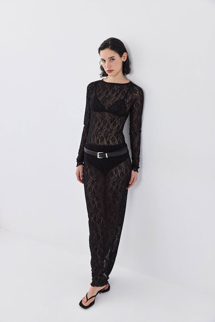 Lace Long Sleeved Top