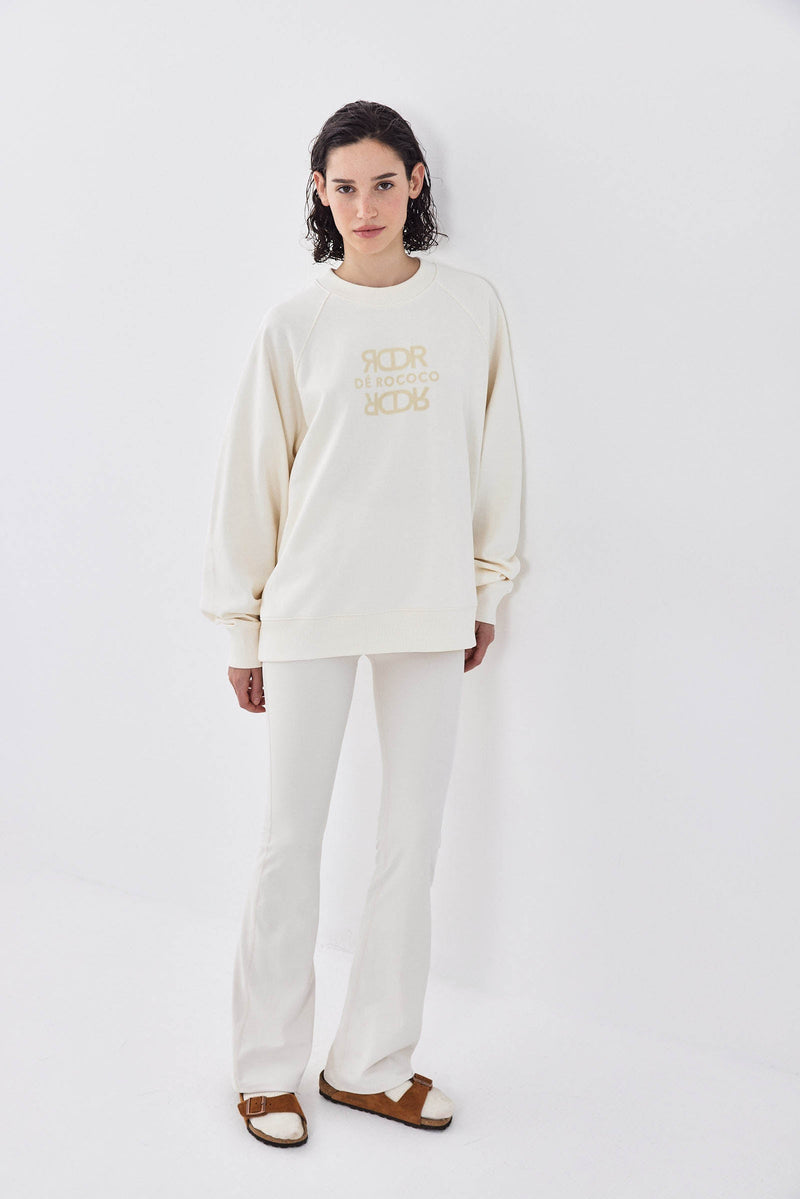 Oversized Flock Fleece Sweatshirt