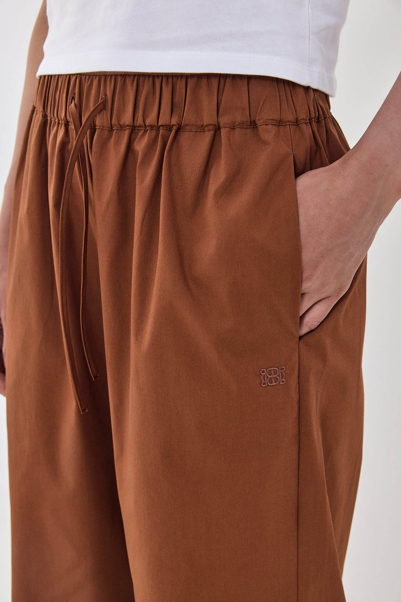 Poplin Wide Leg Pants