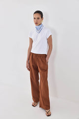 Poplin Wide Leg Pants