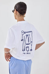 Oversized Flock T Shirt