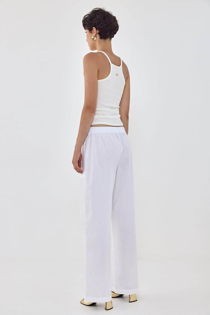 Poplin Wide Leg Pants