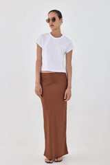 Satin Slip Maxi Skirt