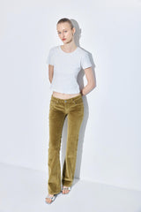 Low Rise Corduroy Bootcut Pants