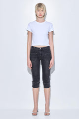 Mid Rise Capri Denim