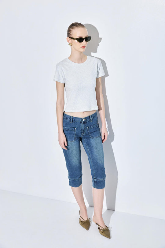 Crew Neck Baby Tee - Dé Rococo