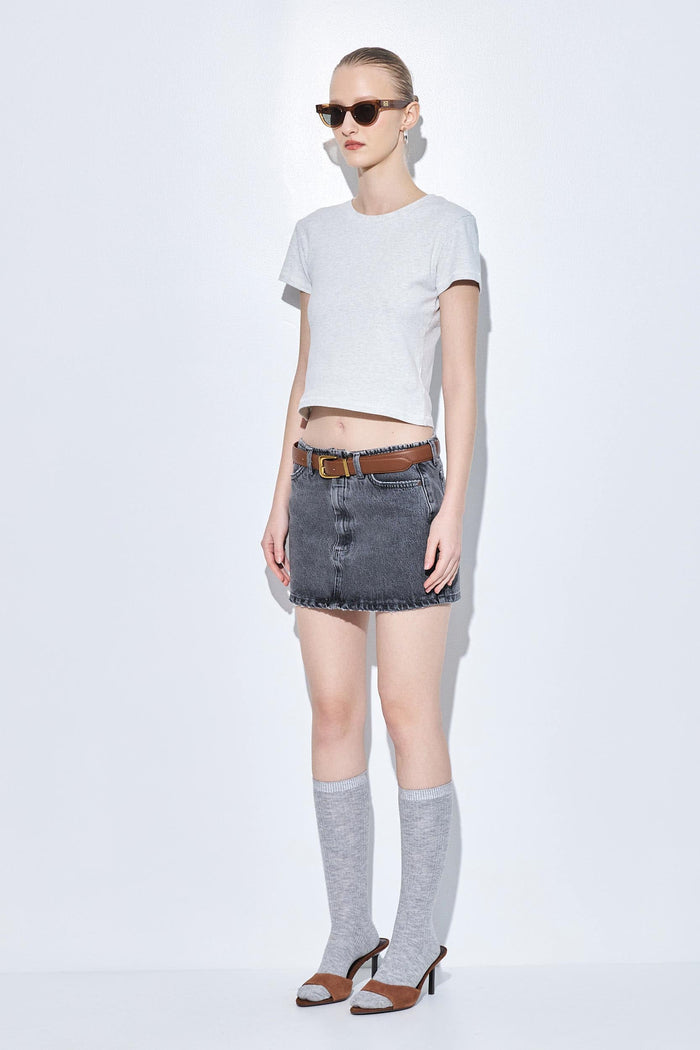 Denim Micro Mini Skirt