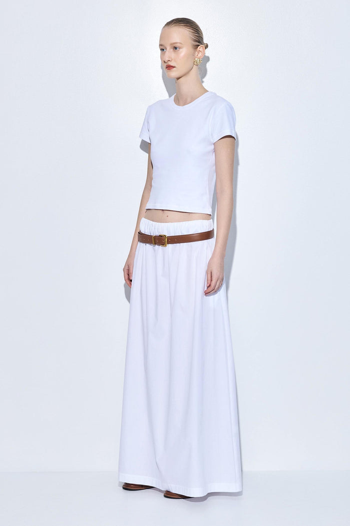 Poplin Volume Maxi Skirt