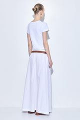 Poplin Volume Maxi Skirt