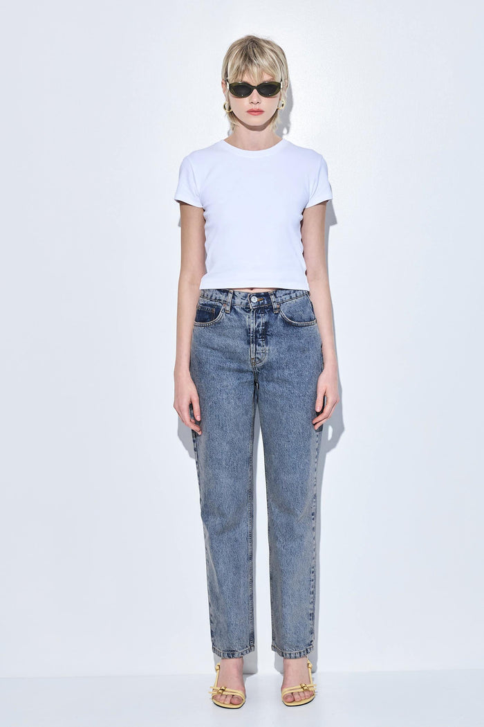 No.6| High Waisted Straight Full Length Denim