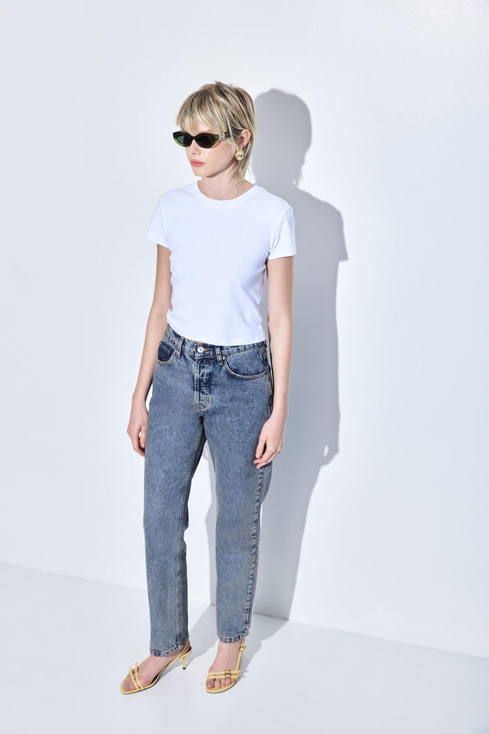 No.6| High Waisted Straight Full Length Denim