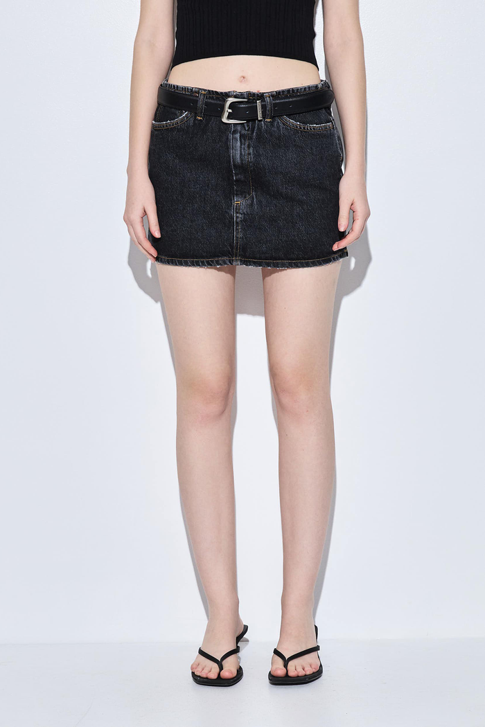 Denim Micro Mini Skirt