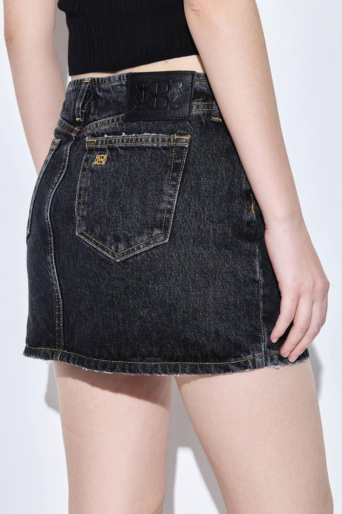 Denim Micro Mini Skirt