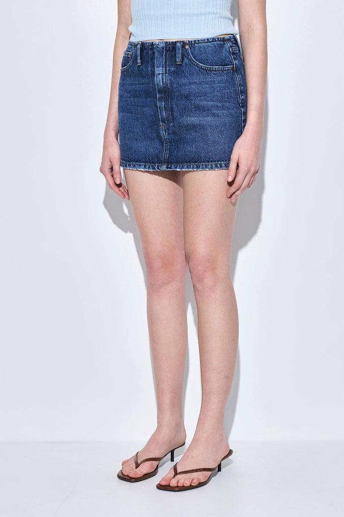 Denim Micro Mini Skirt