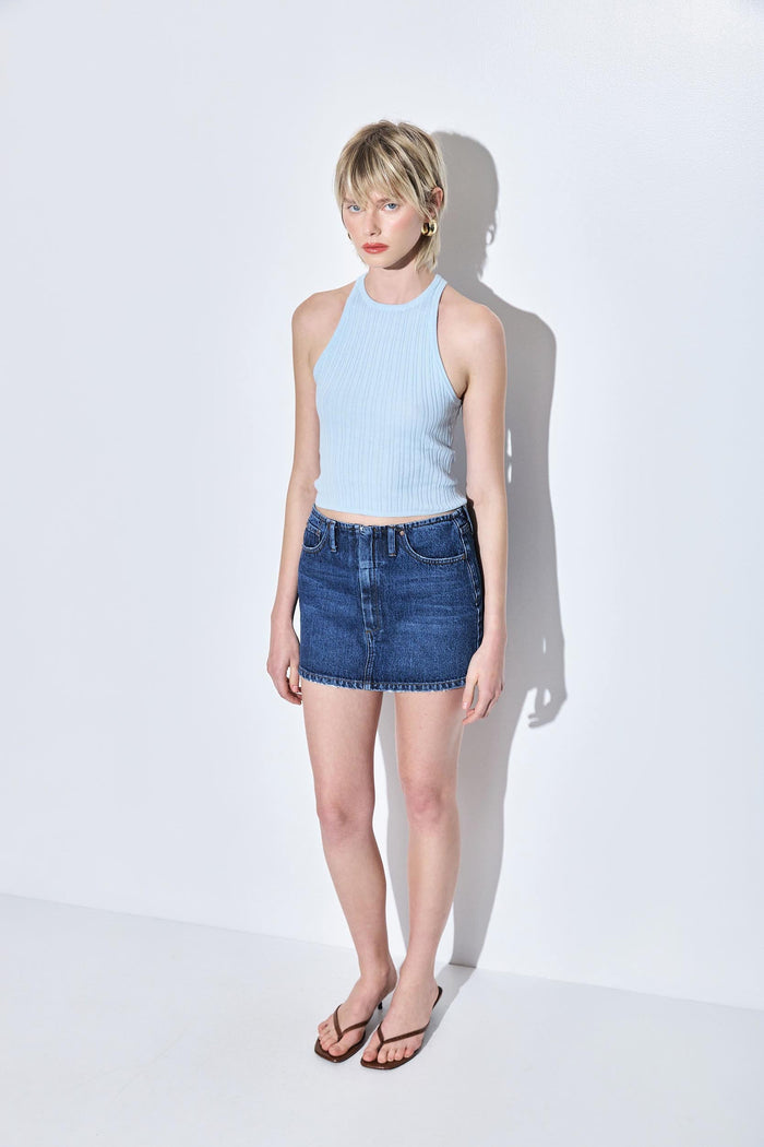 Denim Micro Mini Skirt