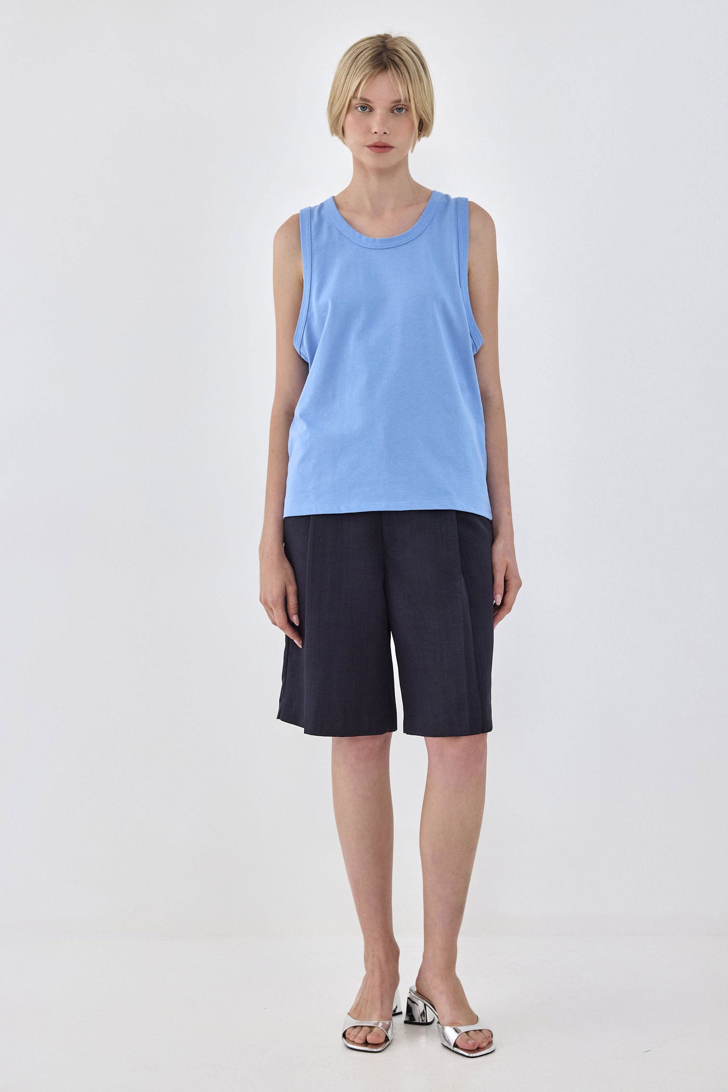 Heavy Cotton Boxy Tank Top - Dé Rococo