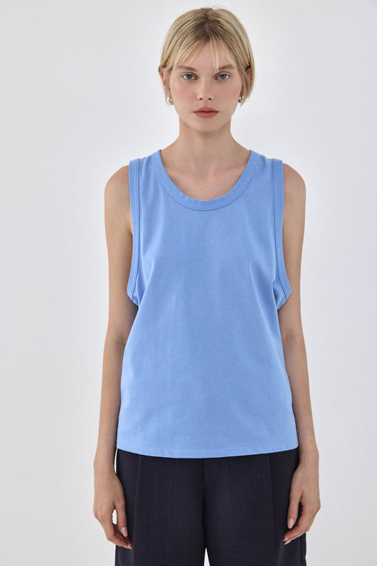 Heavy Cotton Boxy Tank Top - Dé Rococo