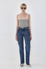 No.10| Low Rise Straight Denim