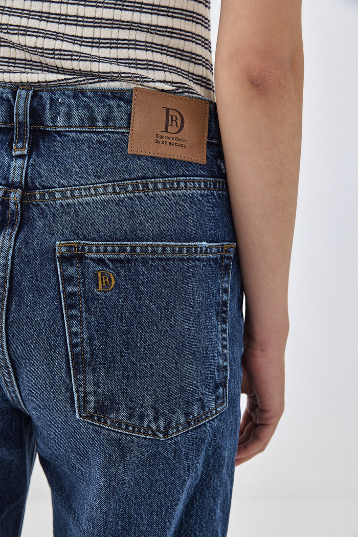 No.6| High Waisted Straight Full Length Denim