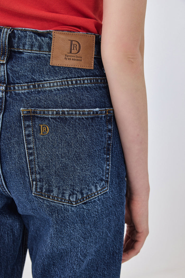 No.5| High Waist Straight Cropped Denim