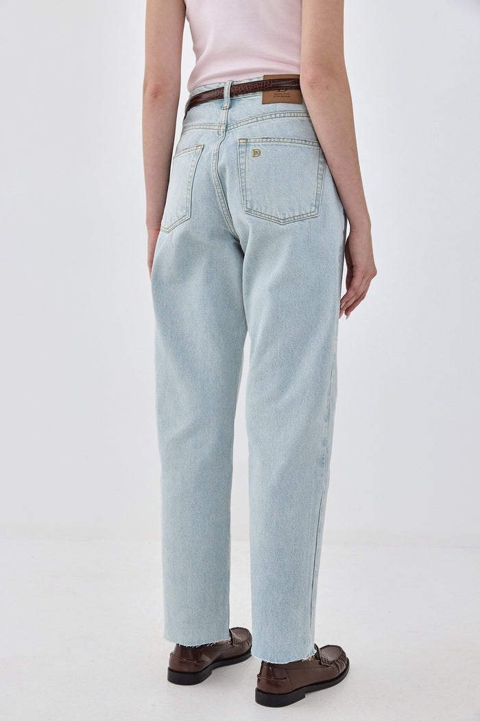 No.5| High Waist Straight Cropped Denim