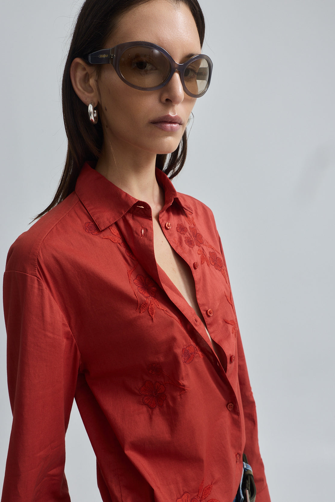 Embroidered Button Down