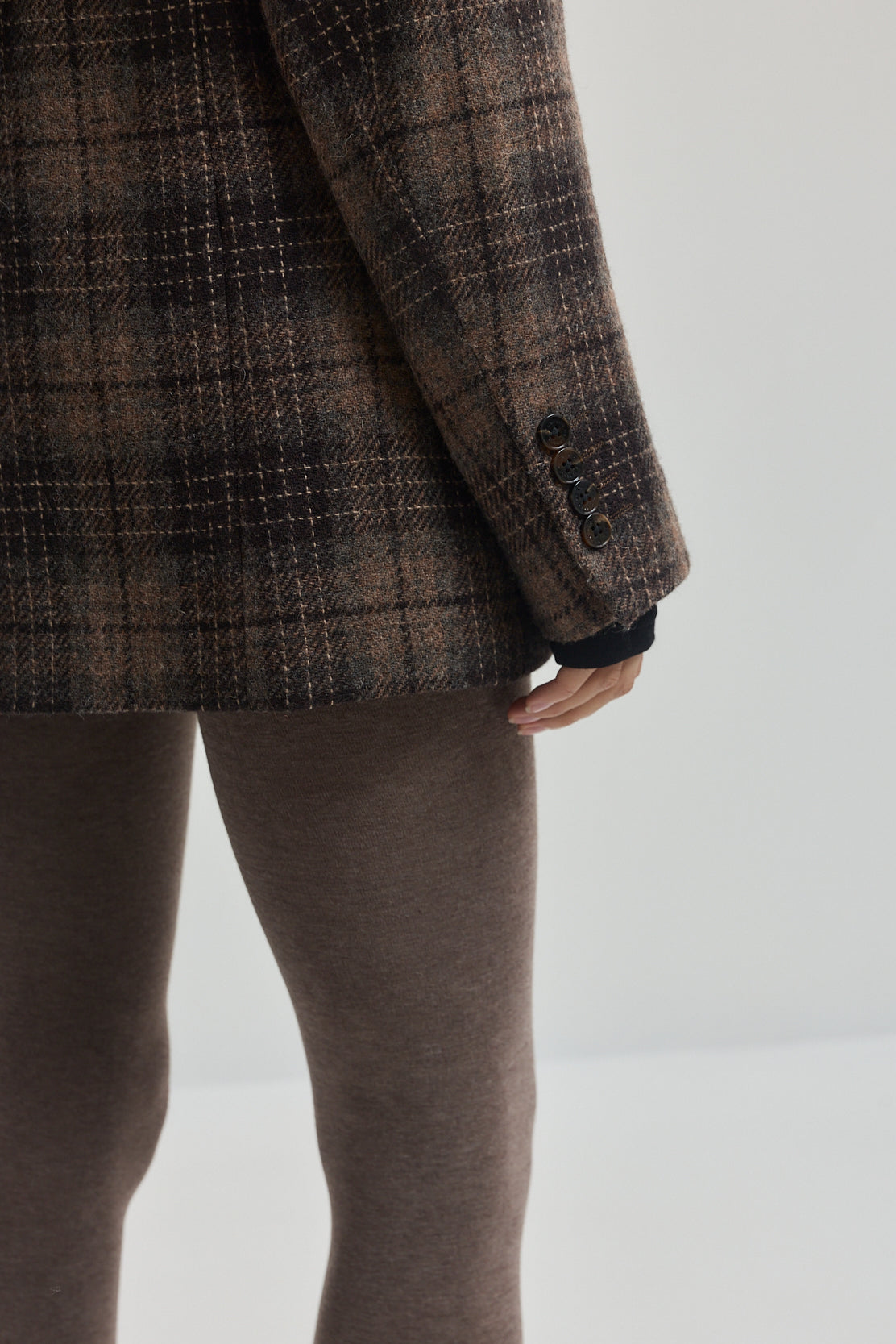 Tailored Wool Plaid Jacket