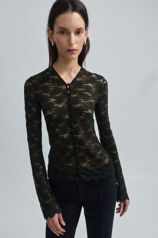 Long Sleeve Lace Top
