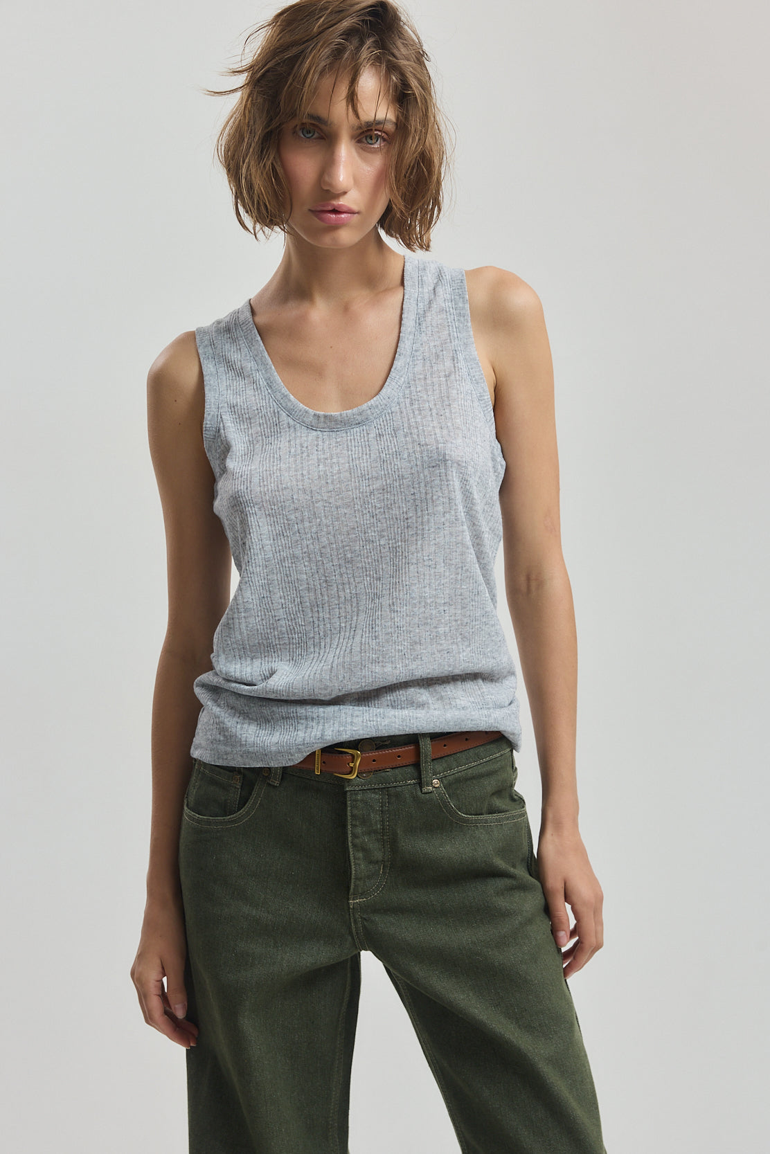 Ribbed Slim Tank Top